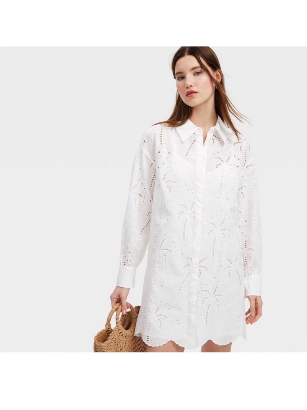 Roller Rabbit White Eyelet Button-Up Dress - Picture 3 of 9